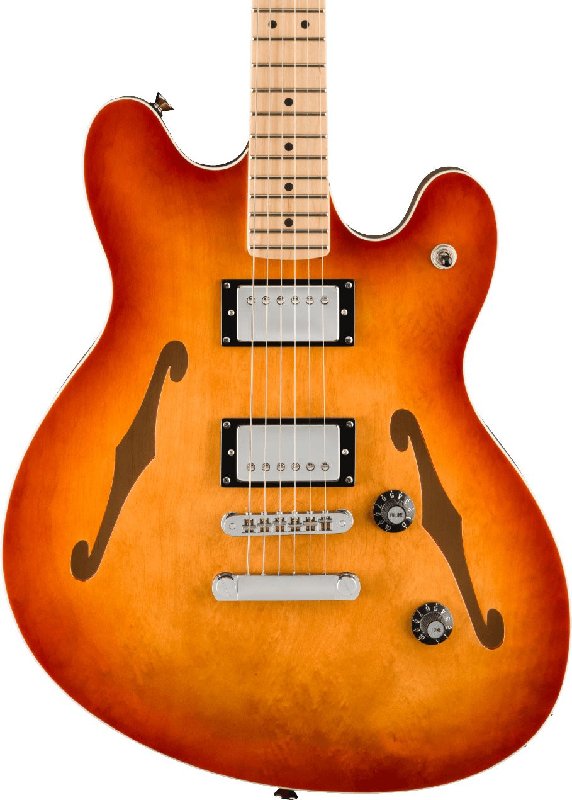 Squier Affinity Series Starcaster Deluxe Electric Guitar in Sienna Sunburst