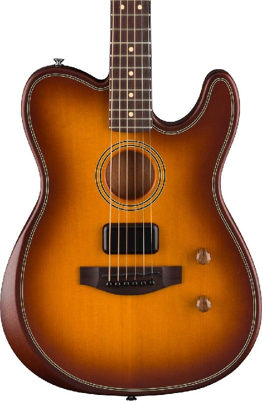 Fender Acoustasonic Standard Telecaster Guitar in Honey Burst