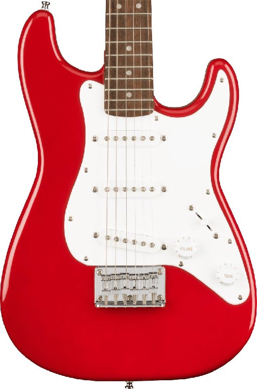 Squier Mini Strat Electric Guitar in Dakota Red, 3/4 Size
