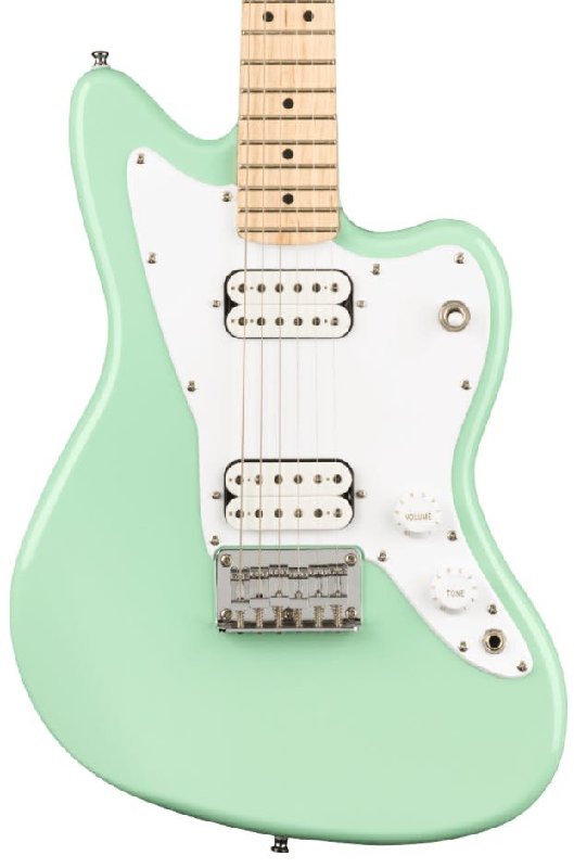 Squier Mini Jazzmaster HH Electric Guitar in Seafoam Green