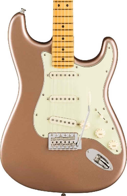 Fender American Professional Classic Stratocaster Electric Guitar, Maple Fingerboard, Faded Firemist Gold