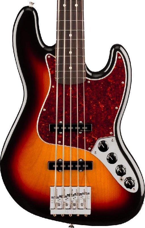 Fender Player II Modified Active Jazz Bass V, 3 Tone Sunburst, 5-String