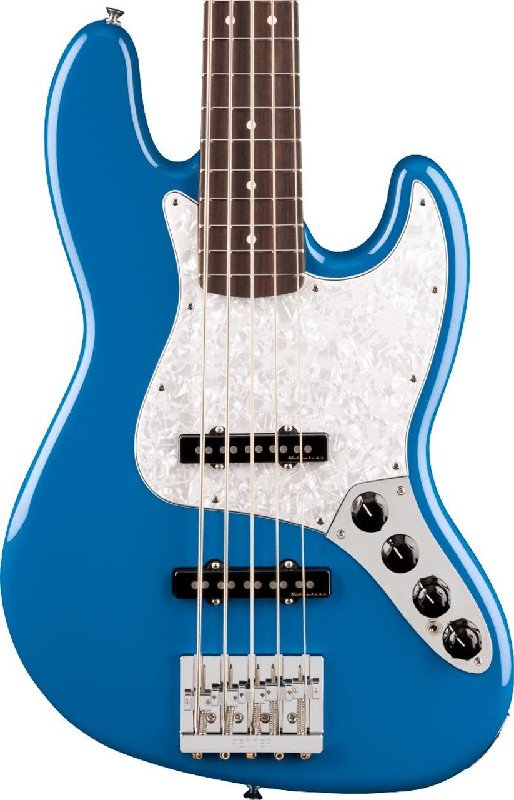 Fender Player II Modified Active Jazz Bass V, 5-String, Electric Blue