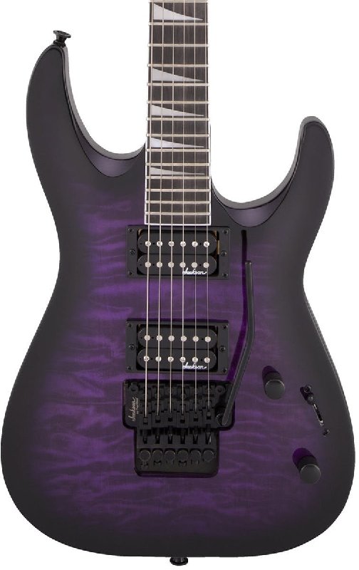 Jackson JS Series Dinky Arch Top JS32Q DKA Electric Guitar in Transparent Purple Burst