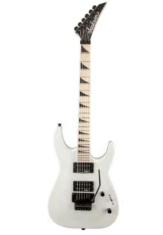 Jackson JS32 Dinky DKA-M Snow White Electric Guitar with Floyd Rose Tremolo