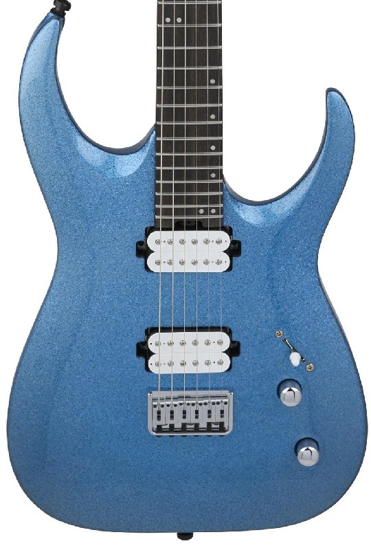 Jackson Pro Series Misha Mansoor Juggernaut HT6 Guitar in Blue Sparkle