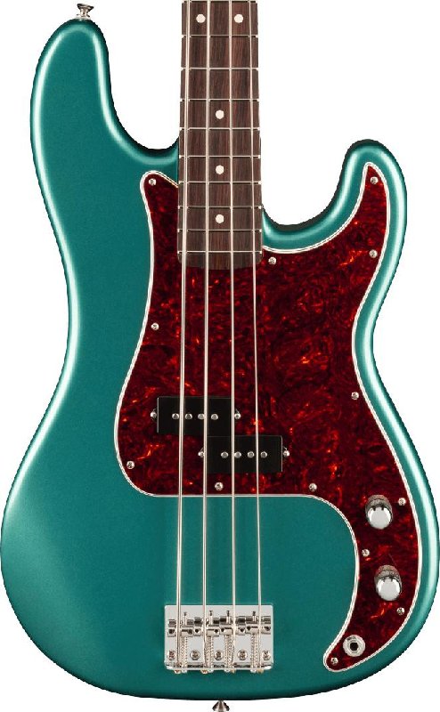 Fender American Professional Classic Precision Bass, Rosewood Fingerboard, Faded Sherwood Green Metallic