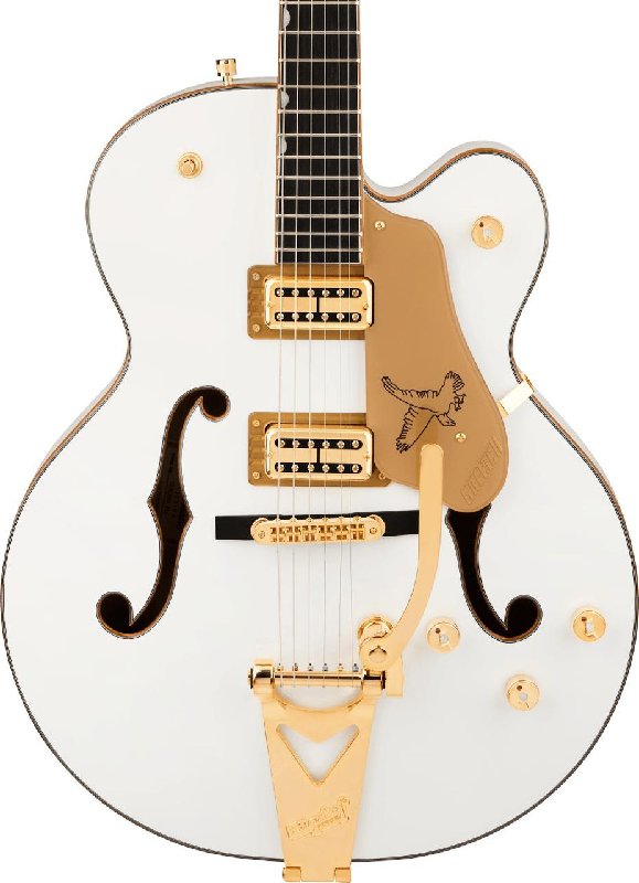 Gretsch Synchromatic Falcon Hollow Body Electric Guitar with Bigsby in Snowcrest White