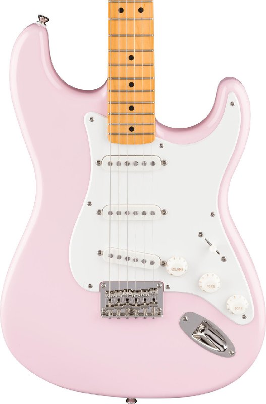 Squier Classic Vibe '50s Stratocaster Hardtail Electric Guitar in Shell Pink