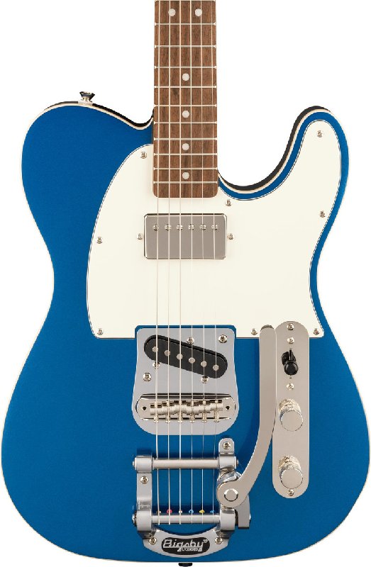 Squier Classic Vibe '60s Custom Telecaster SH with Bigsby Electric Guitar in Lake Placid Blue