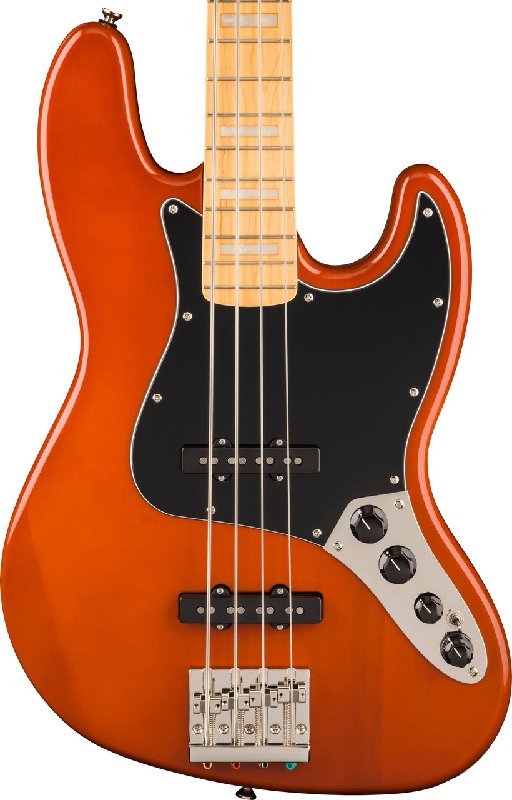 Squier Classic Vibe Active '70s Jazz Bass Guitar in Mocha