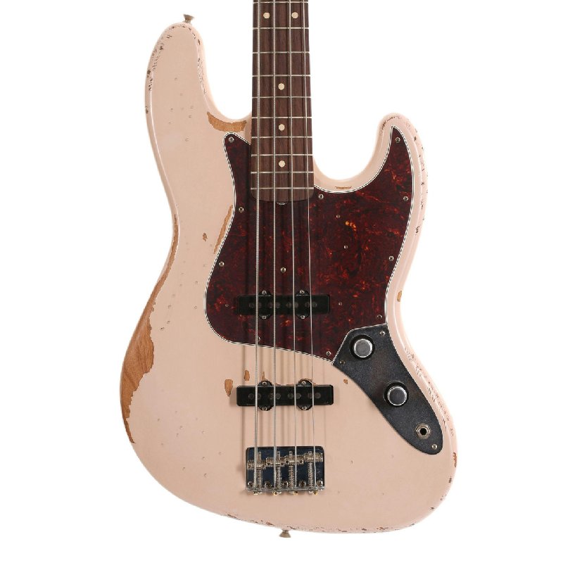Fender Flea Jazz Bass - Roadworn Shell Pink Signature Electric Bass Guitar