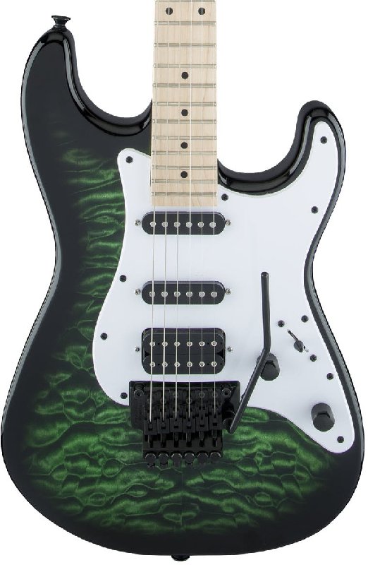 Jackson X Series Adrian Smith San Dimas SDXQ Electric Guitar in Transparent Green