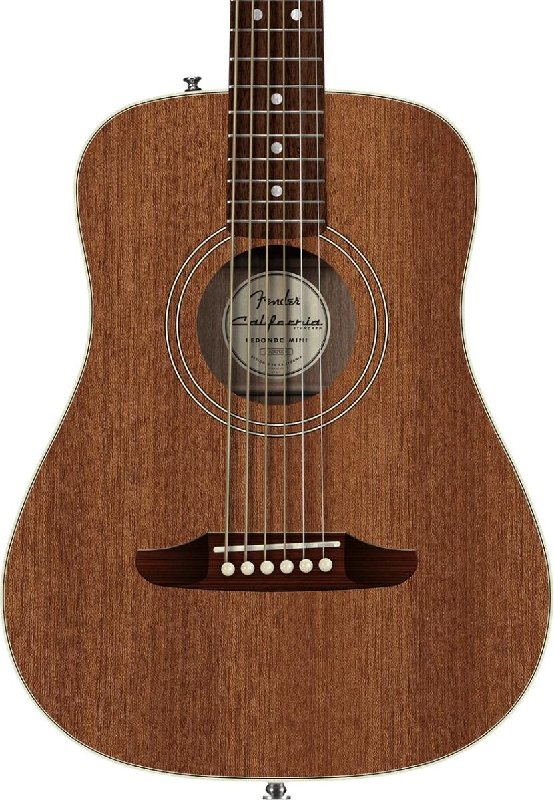Fender California Standard Redondo Mini Acoustic Guitar, Sapele Top, Natural
