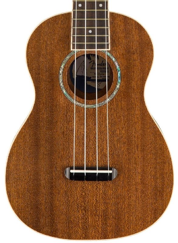Fender Zuma Concert Ukulele in Natural with Walnut Fingerboard
