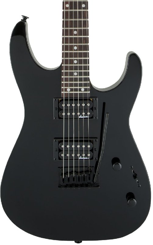 Jackson JS12 Dinky Electric Guitar in Black with Amaranth Fretboard