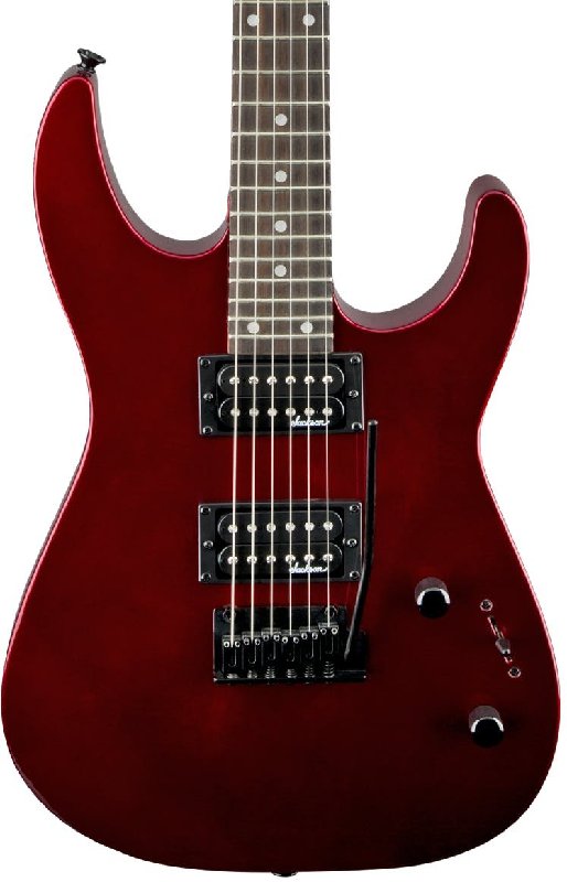 Jackson JS12 Dinky Electric Guitar in Metallic Red with Amaranth Fingerboard