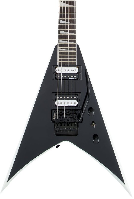 Jackson JS32 King V Electric Guitar in Black with White Bevels and Amaranth Fretboard