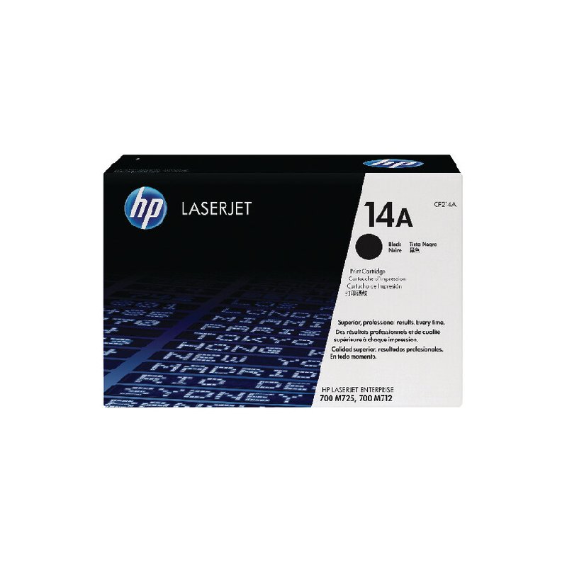 HP CF214A LaserJet Toner Cartridge Black 14A