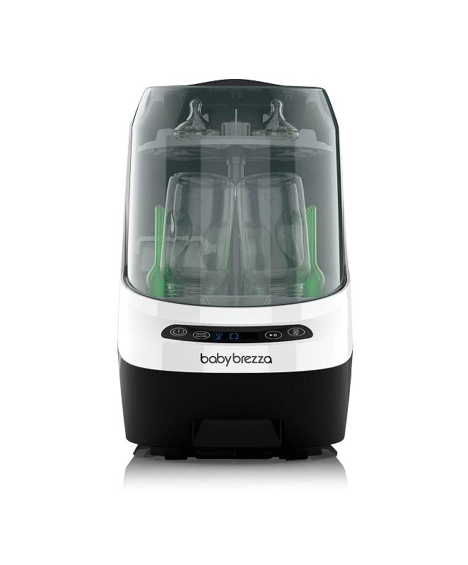 Baby Brezza Bottle Washer Pro in Black & White with 60 Detergent Tablets