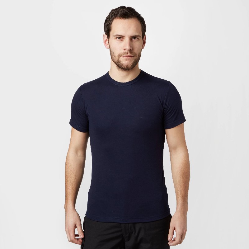Peter Storm Men's Short Sleeved Thermal Crew Neck Top in Navy