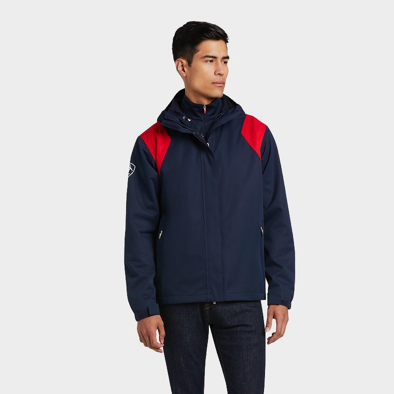 Ariat Mens Spectator Team Jacket, Waterproof with Adjustable Hood