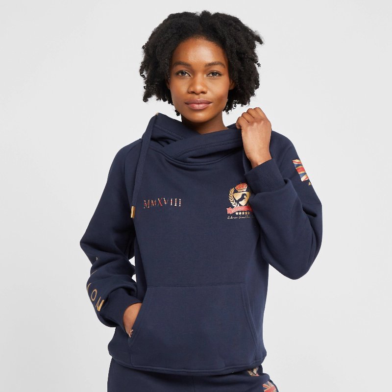 Aubrion Women's Team Hoodie in Navy