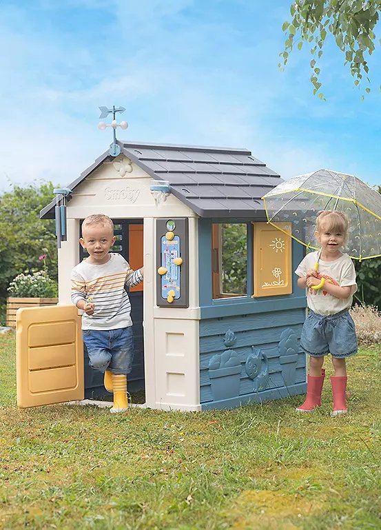 Smoby Four Seasons Playhouse with Weather Station Features