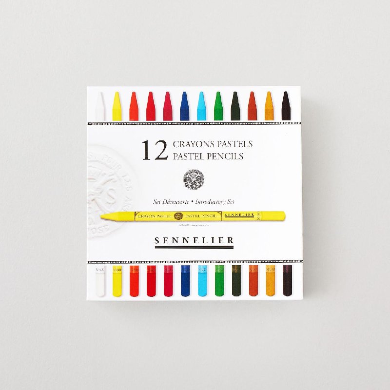 Sennelier Pastel Pencils Assorted Colours Set of 12 + 12 Empty Slots