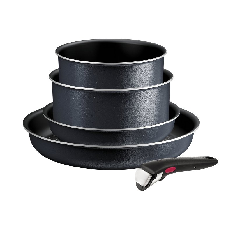 Tefal Ingenio 5-Piece Aluminium Pan Set with Removable Handle