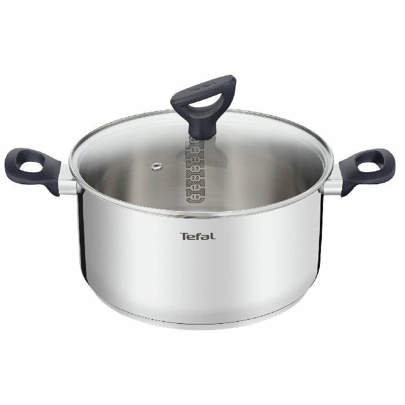 Tefal Titanium Edition 24cm Stainless Steel Stew Pot with 5.4 Litre Capacity