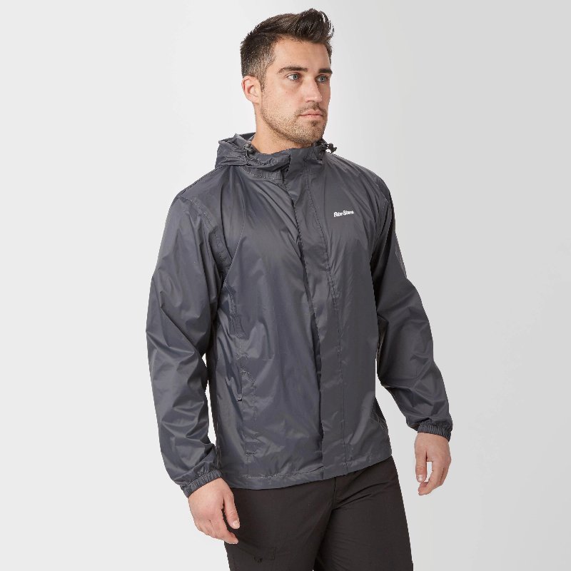 Peter Storm Men's Packable Waterproof Jacket in Grey