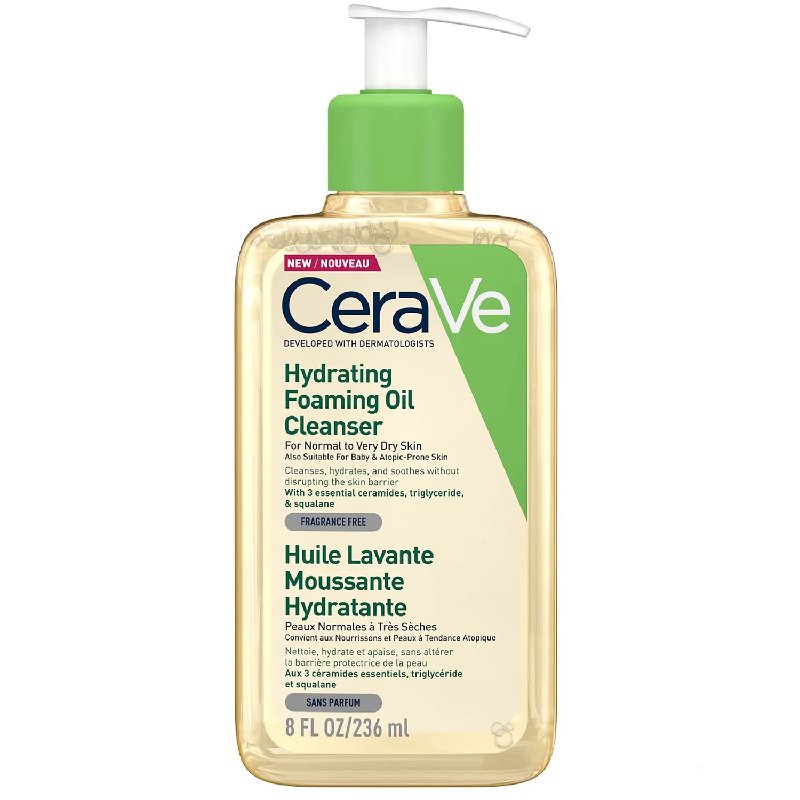 CeraVe Hydrating Foaming Oil Cleanser 236ml for Very Dry Skin