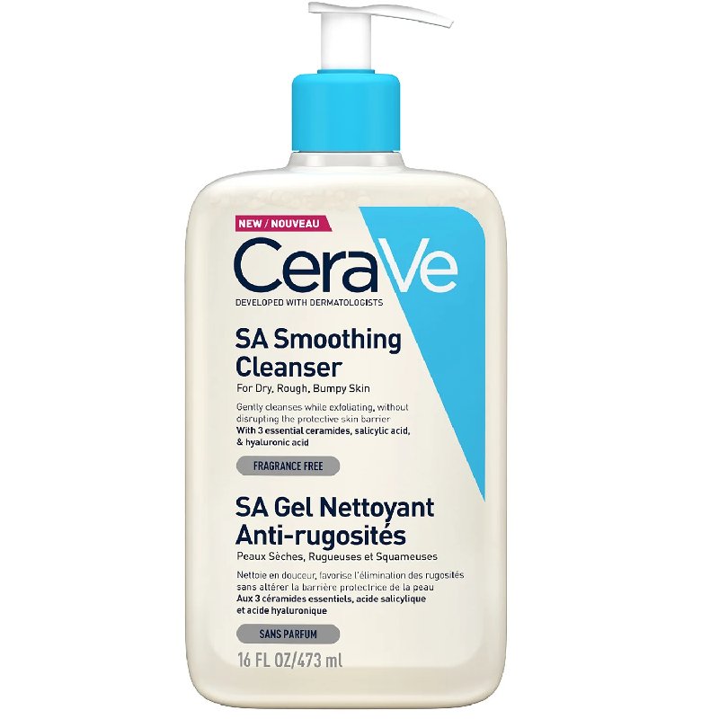 CeraVe Skin Smoothing Cleanser with Salicylic Acid & Hyaluronic Acid 473ml