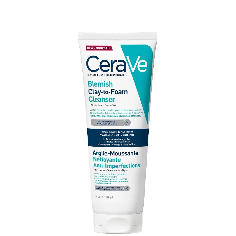 CeraVe Blemish Clay to Foam Cleanser 118ml