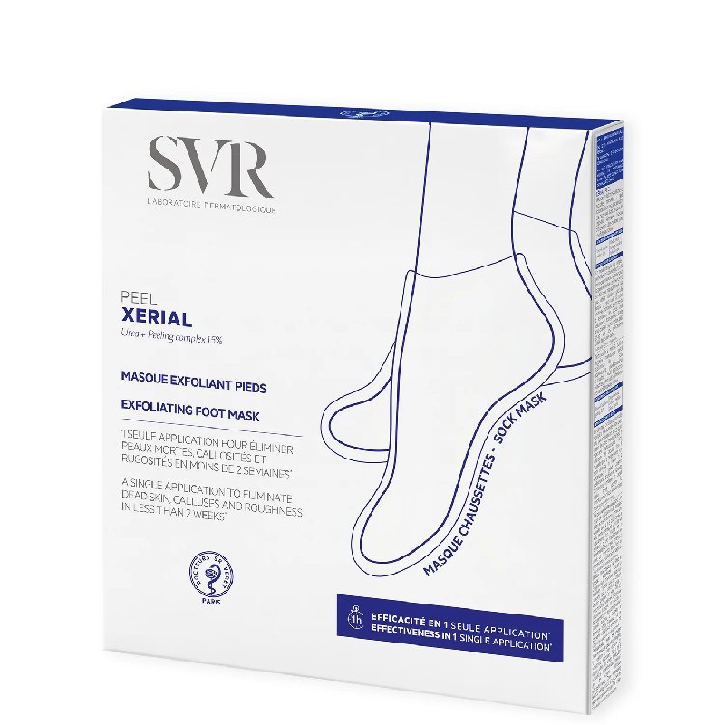 SVR XERIAL Peel Exfoliating Foot Sock-Mask, Size 35-44 (1 pair)