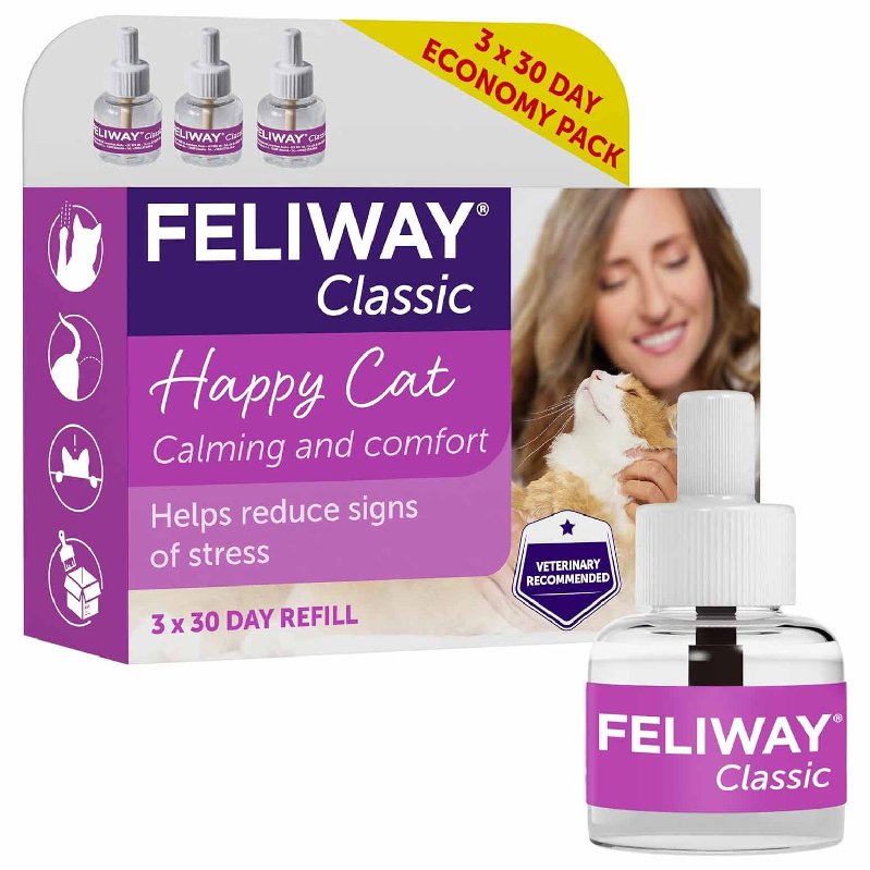 Feliway Classic Refill Multi Pack, 3 x 48ml