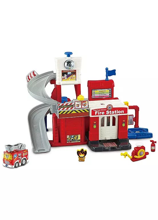 VTech Toot-Toot Drivers Fire Station Playset with SmartPoint Fire Engine