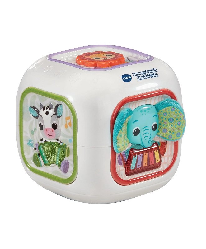 VTech Sensory Sounds Musical Cube Toy for Babies 3-24 Months