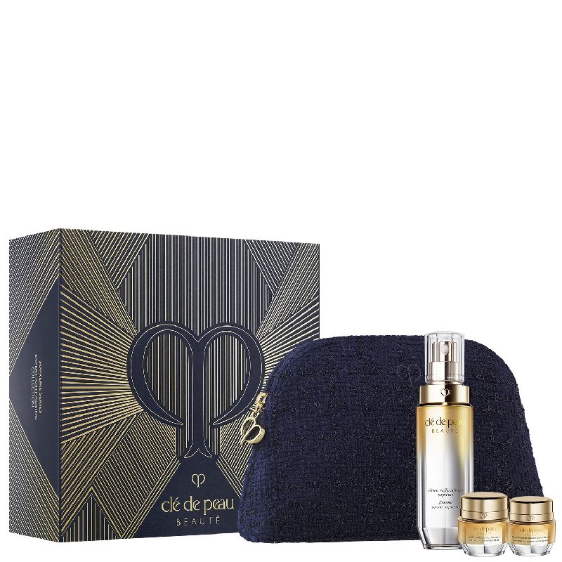 Clé de Peau Beauté Expert Anti-Ageing Collection with Firming Serum Supreme 40ml, Volumising Cream Supreme 5ml and Enhancing Eye Contour Cream Supreme 2ml