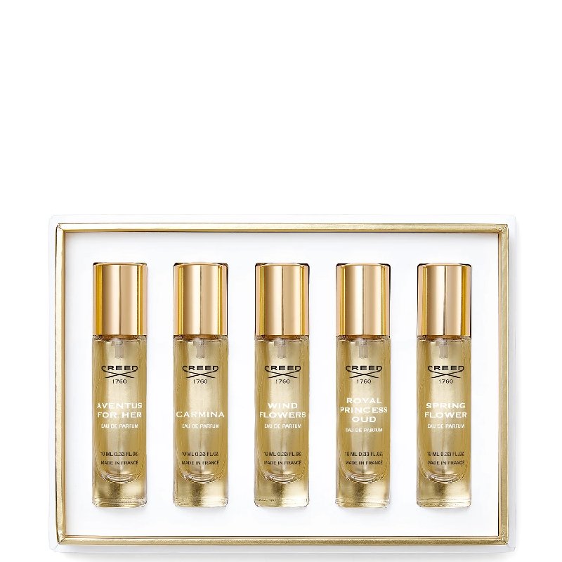 Creed Eau de Parfum Travel Spray Gift Set for Her, 5 x 10ml