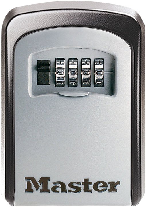 Master Lock Medium Key Safe with Combination Lock, Black or Silver