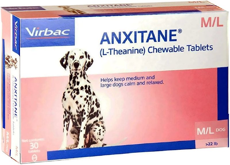 Virbac Anxitane Chewable Tablets For Dogs & Cats - 30 Pack