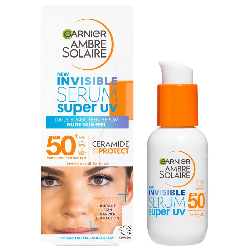 Garnier Ambre Solaire Super UV Invisible Face Serum SPF 50+
