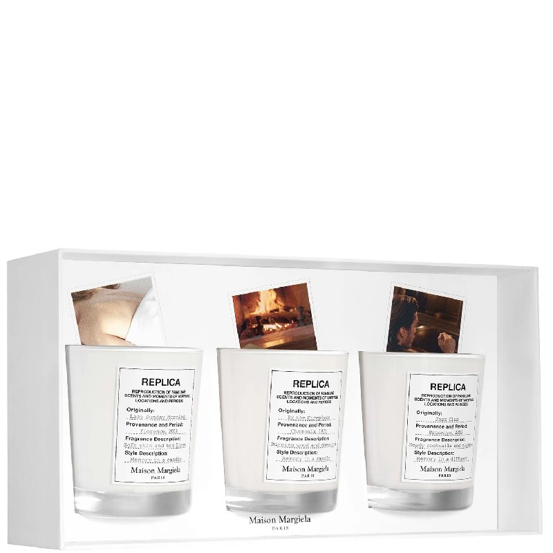 Maison Margiela Replica Candle Trio Set, 165g Each: Lazy Sunday Morning, By The Fireplace, Jazz Club