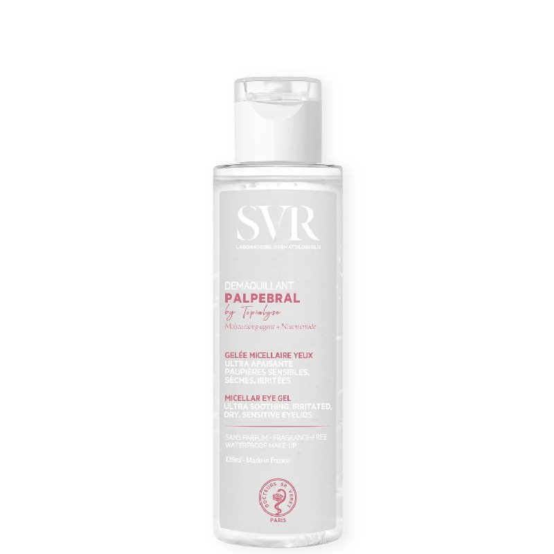 SVR PALPEBRAL Soothing No-Rinse Eye Makeup Remover Gel, 125ml