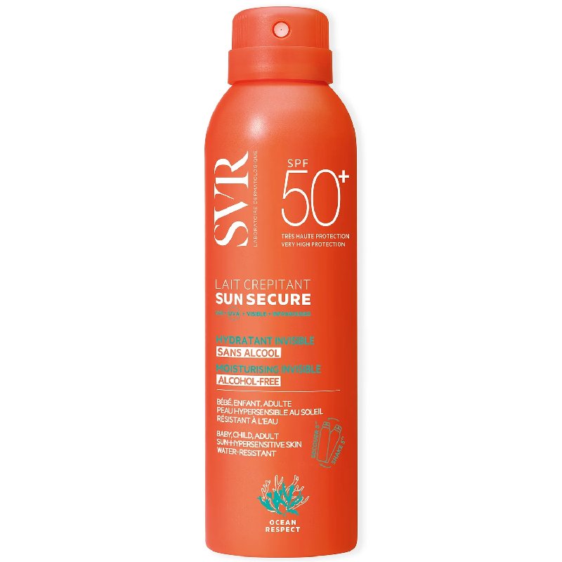 SVR Sun Secure SPF 50+ Fizzy Milk for Sensitive Skin, 200ml