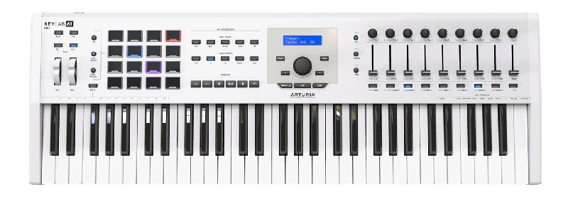 Arturia KeyLab MkII 61-Key MIDI Keyboard Controller in White