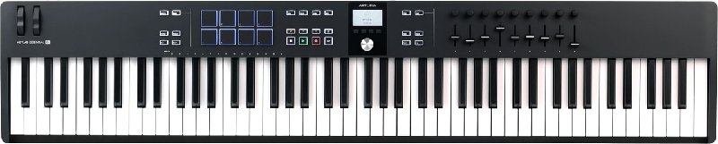 Arturia KeyLab Essential 88 MK3 MIDI Keyboard Controller in Black