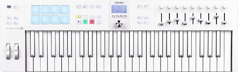 Arturia KeyLab Essential 3 49-Note MIDI Controller Keyboard in Alpine White